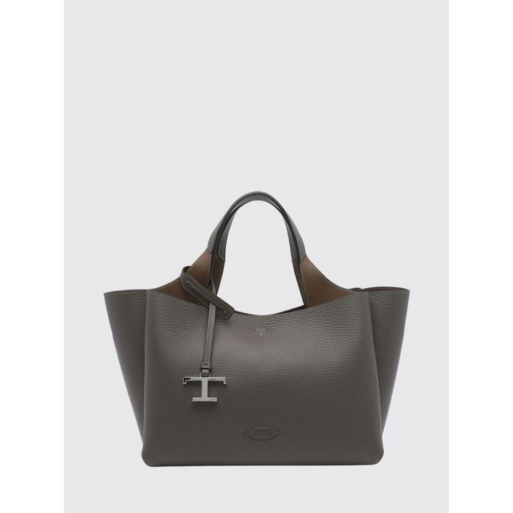 Tod's Women Hammered Leather Handbag Tod's With Logo Charm And Removable Strap